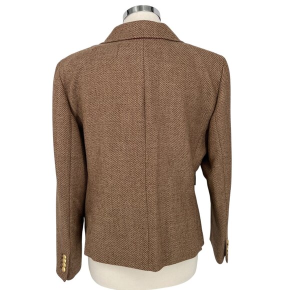 J.Crew Shrunken Fit Wool Blazer Jacket in Tan Size 14 - Picture 9 of 13